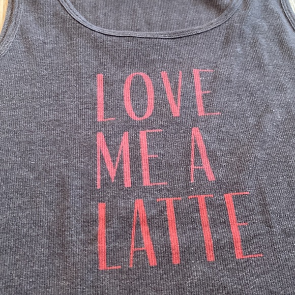 Old Navy “Love me a latte” tank - Picture 2 of 5